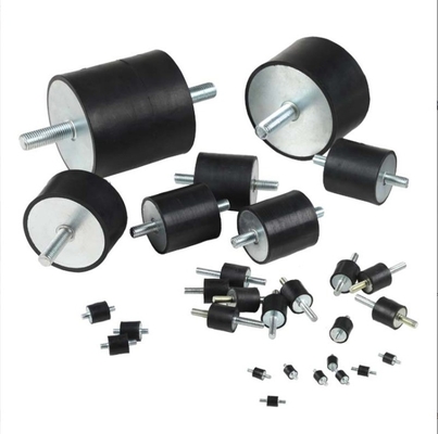 Male Tapered Vibration Damper Mounts with Customized Rubber Bumper Feet and Moulding