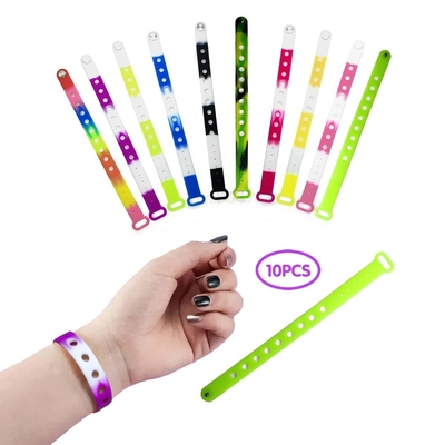 Customizable Rubber Charm Wristbands for Shoe Charms Adjustable and Moulding Service