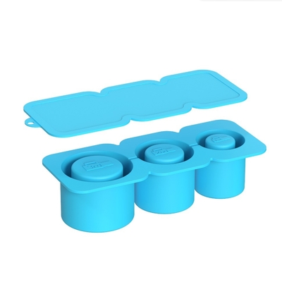 Ice Cream Tools 2024 Silicone Cylinder Ice Mold with Lid and Bin for Freezer Ice Cube Tray
