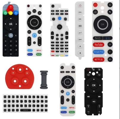 EPDM NBR NR Silicone Rubber Custom Keypad 4x4 MIDI Keyboard Button Pad Moulding Service