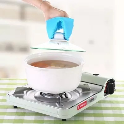Food Grade Silicone Oven Mitt Heat Resistant Mini Pot Holder for Baking Cooking Accessories