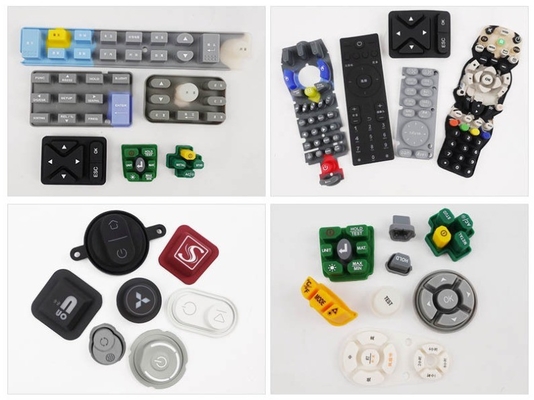 EPDM NBR NR Silicone Rubber Custom Keypad 4x4 MIDI Keyboard Button Pad Moulding Service