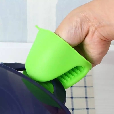 Food Grade Silicone Oven Mitt Heat Resistant Mini Pot Holder for Baking Cooking Accessories