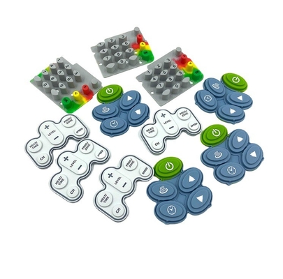 Customized Mobile Phones Silicone Rubber Key Pad with Carbon Pill EPDM NBR NR Material