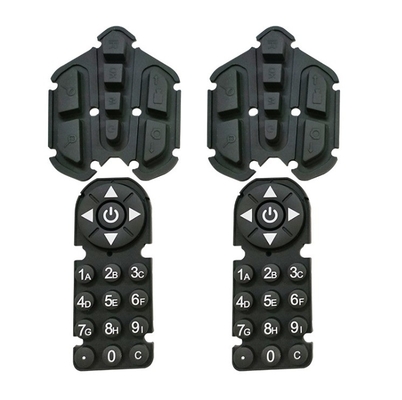 Customized Mobile Phones Silicone Rubber Key Pad with Carbon Pill EPDM NBR NR Material