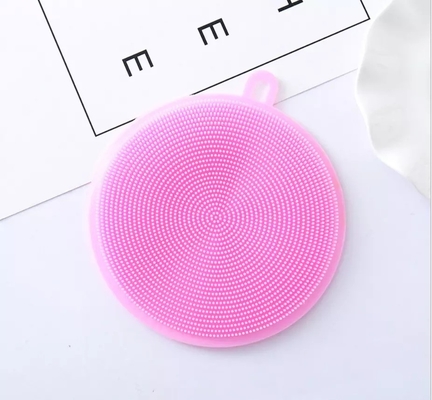Double-side Circular Bowl Dish Washing Brush Silicone Cleaning Brush for Kitchen Cleaning