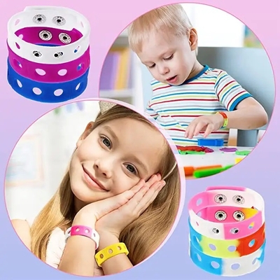 Hot Seller Kids Silicone Rubber Bracelet Charms for Education Target End User 21cm
