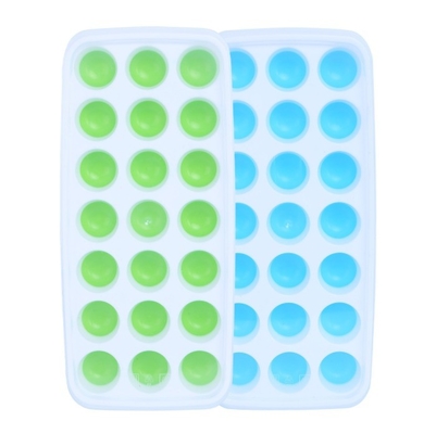 Ice Cream Tools Type Ice Cream Makers BPA Free 14 Cavity Silicone Ice Mold with Cover