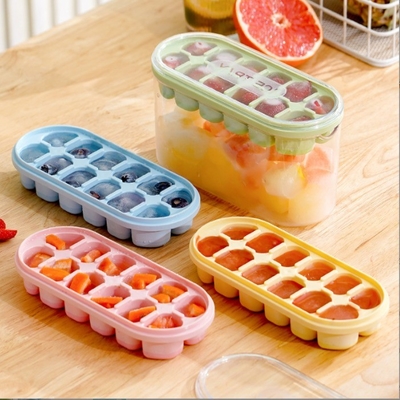 Food Grade Silicone Ice Cube Mold for Large Capacity Storage in Household Refrigerators