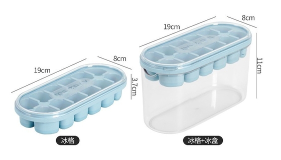 Food Grade Silicone Ice Cube Mold for Large Capacity Storage in Household Refrigerators