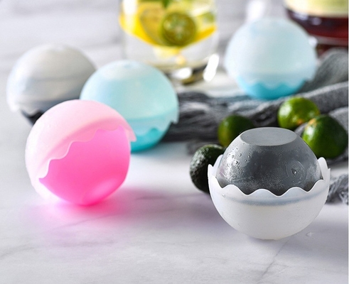 Custom Food Grade Silicone Ice Cube Ball Wine Round Ice Sphere Ball Whiskey Ice Ball Mold Maker