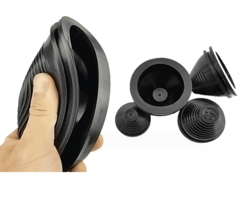 Silicone EPDM NR NBR Black Tapered Rubber Grommets Customized Moulding for Cable Wiring