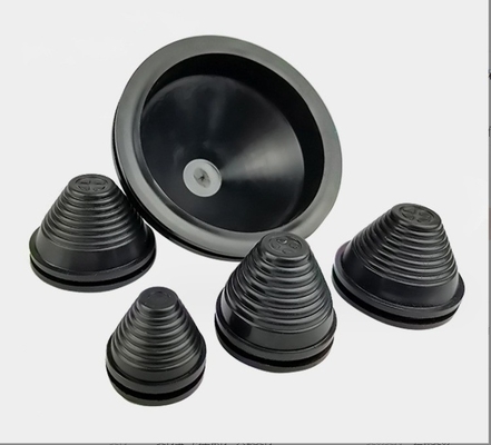 Silicone EPDM NR NBR Black Tapered Rubber Grommets Customized Moulding for Cable Wiring