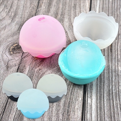 Flexible Silicone Ice Ball Mold 2.4 Inch Durable Whiskey Spheres for Ice Cream Tools