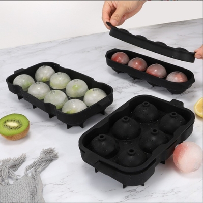 Stocked Hot Easy Release Whiskey Silicone Ice Reusable Sphere Ball Cube Tray Ice Mold Ice Ball Maker