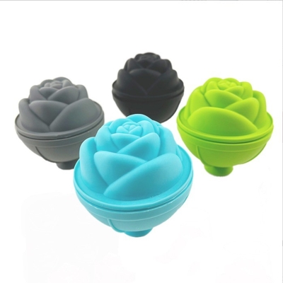 Ice Cream Tools Silicone Mold Rose Flower Shape Ice Ball Face Ice Roller for Benefit