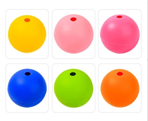 Ice Cream Makers S M L 5 6 7 cm Silicone Hockey Ball Printable Logo Single Hole