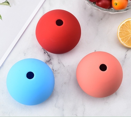 Ice Cream Makers Eco Friendly Food Grade Silicone Single Round Big Ice Ball Maker Molds
