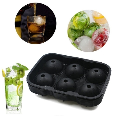 Effortlessly Make Whiskey Round Balls with Reusable Silicone Ice Cube Tray