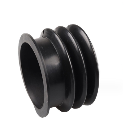 MVQ Custom Compression Molded Flexible Corrugated Silicone Rubber Bellows for Moulding