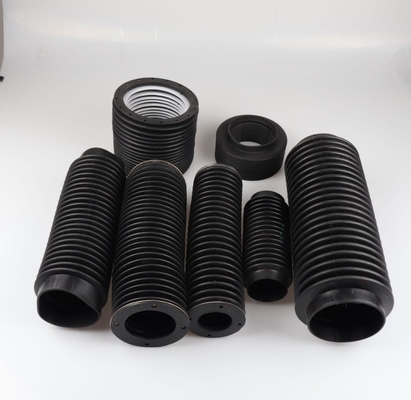 MVQ Custom Compression Molded Flexible Corrugated Silicone Rubber Bellows for Moulding