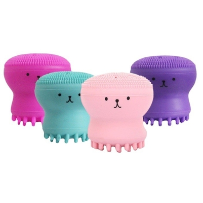 Deep Pore Exfoliating Silicone Facial Cleansing Brush with Octopus Shape and Stocked