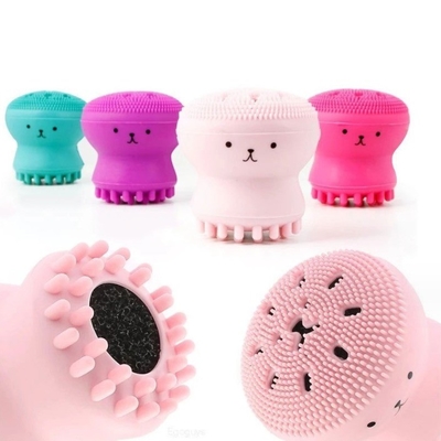 Deep Pore Exfoliating Silicone Facial Cleansing Brush with Octopus Shape and Stocked
