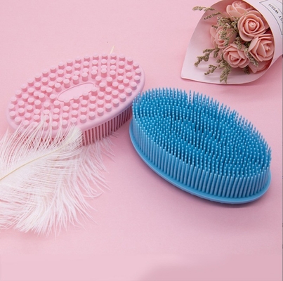 Easy to Clean Loofah Skin with Silicone Body Scrubber and Exfoliating Shower Bath Brush