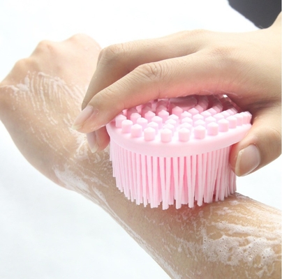 Easy to Clean Loofah Skin with Silicone Body Scrubber and Exfoliating Shower Bath Brush