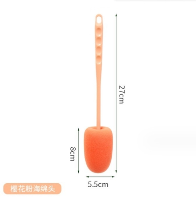 Stocked TPR PP Silicone Bottle Cleaning Brush for Washing Baby Bottles Long Handle