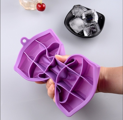 Ice Cream Makers Easy Release 15 Cavity 24 Cavity Silicone Ice Cube Trays with Lids