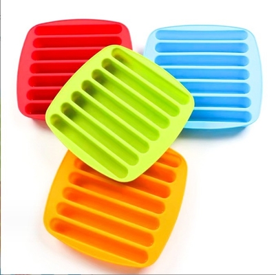 Multiple-color Ice Stick Mould 7 Cavity Silicone Biscuits Chocolate Mold Ice Cube Tray