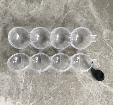 DIY Silicone Ice Maker Whiskey Ice Hockey Four Hole Mold Round Plastic Ice Ball Mould