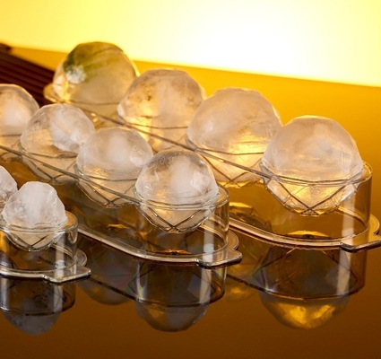 Ball Ice Box 4 pcs PET Plastic Food Grade Fancy Ice Cube Tray For Kitchen Accessories
