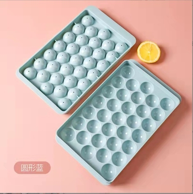Reusable Ice Cube Tray Eco-Friendly Food Grade Round Ice Ball Maker Mold for Freezer