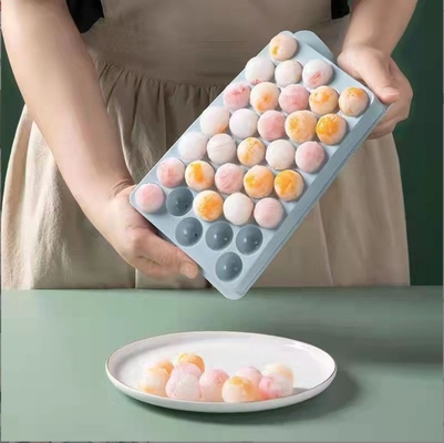 PP Material Three Sizes Eco-friendly Food Grade Silicone Ice Maker Ice Cube Tray Small Ice Ball Maker Mold
