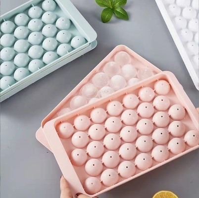 PP Material Three Sizes Eco-friendly Food Grade Silicone Ice Maker Ice Cube Tray Small Ice Ball Maker Mold