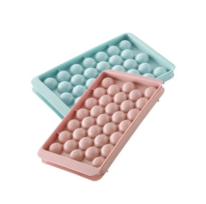33 Grids Round Ball Ice Cube Tray for Ice Cream Tools Made of Eco-Friendly PP Plastic