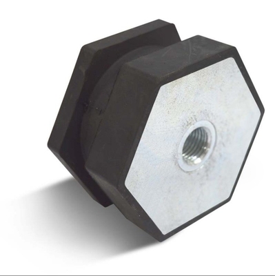 Rubber and Metal Custom Hexagonal Engine Shock Absorber Pad Foot for Pneumatic Buffer