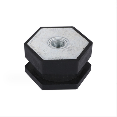 Rubber and Metal Custom Hexagonal Engine Shock Absorber Pad Foot for Pneumatic Buffer