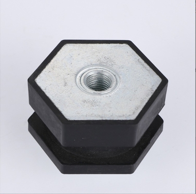 Rubber and Metal Custom Hexagonal Engine Shock Absorber Pad Foot for Pneumatic Buffer