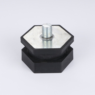 Rubber and Metal Custom Hexagonal Engine Shock Absorber Pad Foot for Pneumatic Buffer