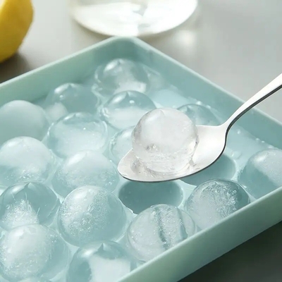 Mini Circle Ice-Cube Trays PP Plastic Round Ice Ball Maker Mold for Freezer