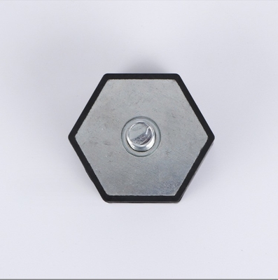 Rubber and Metal Custom Hexagonal Engine Shock Absorber Pad Foot for Pneumatic Buffer