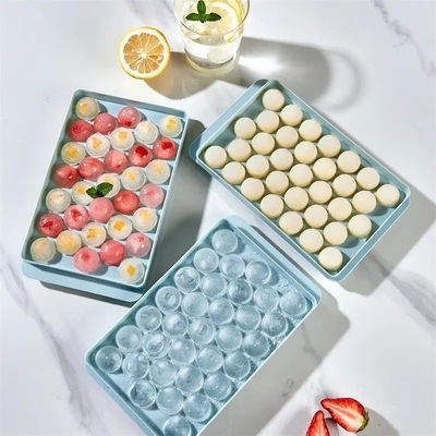Plastic Round Ice Cube Tray for Freezer Mini Circle Ice-Cube Maker Mold Arrivals