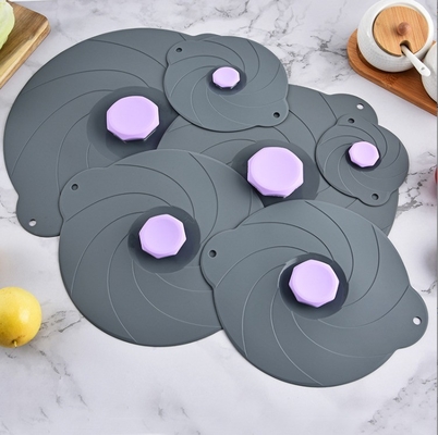 Food Grade Silicone Preservation Cover Cookware Parts Type Lids for Vacuum Self Priming