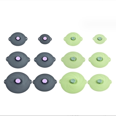 Food Grade Silicone Preservation Cover Cookware Parts Type Lids for Vacuum Self Priming