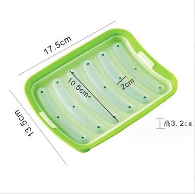 Cake Tools Food Grade DIY Reusable Silicone Sausage Making Mold With 6 Cavity Hot Dogs Baking Mold