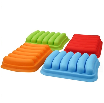 Cake Tools Food Grade DIY Reusable Silicone Sausage Making Mold With 6 Cavity Hot Dogs Baking Mold