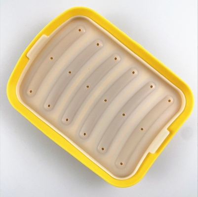 Cake Tools Food Grade DIY Reusable Silicone Sausage Making Mold With 6 Cavity Hot Dogs Baking Mold